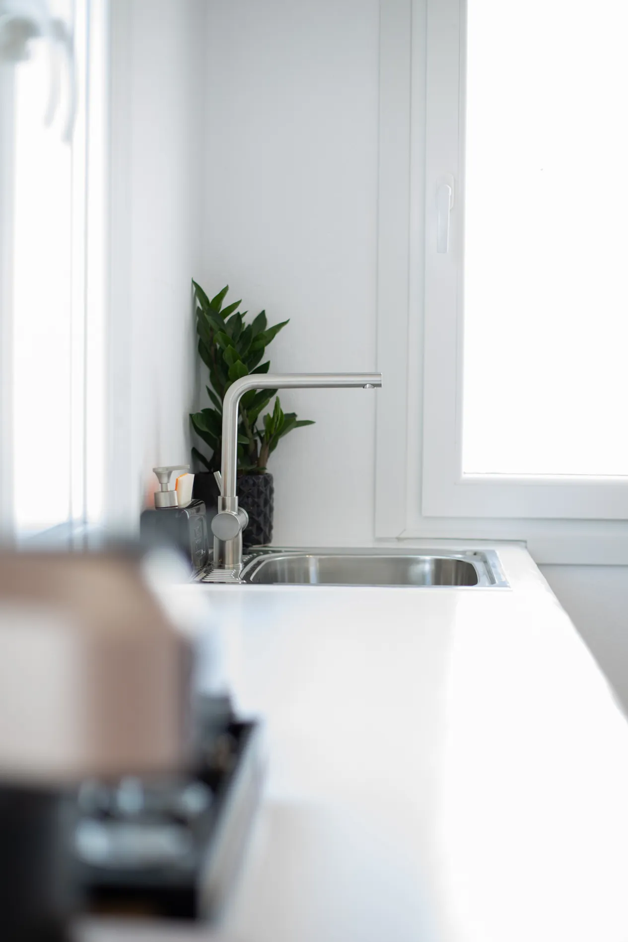 Kitchenette sink detail